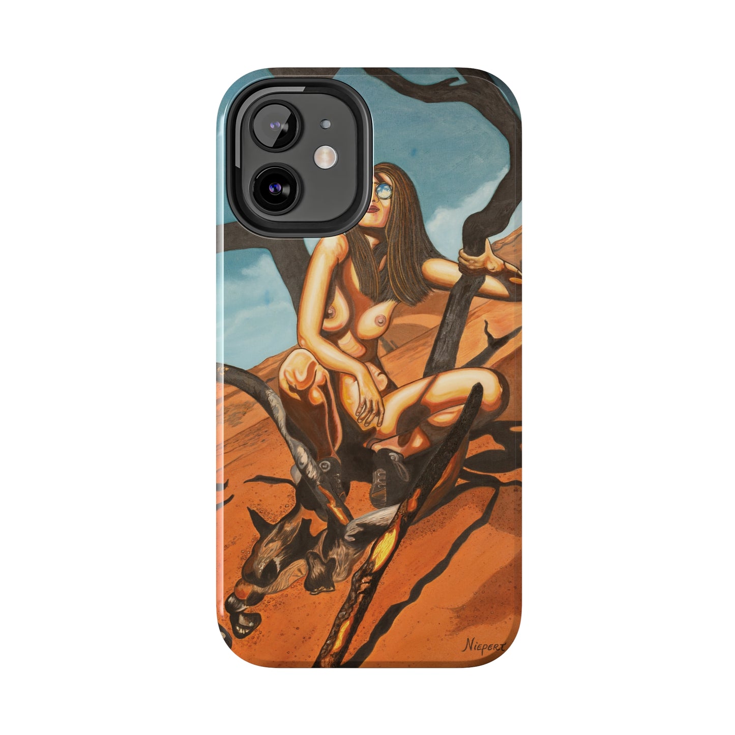 "Burnt Trees" iPhone Tough Phone Cases