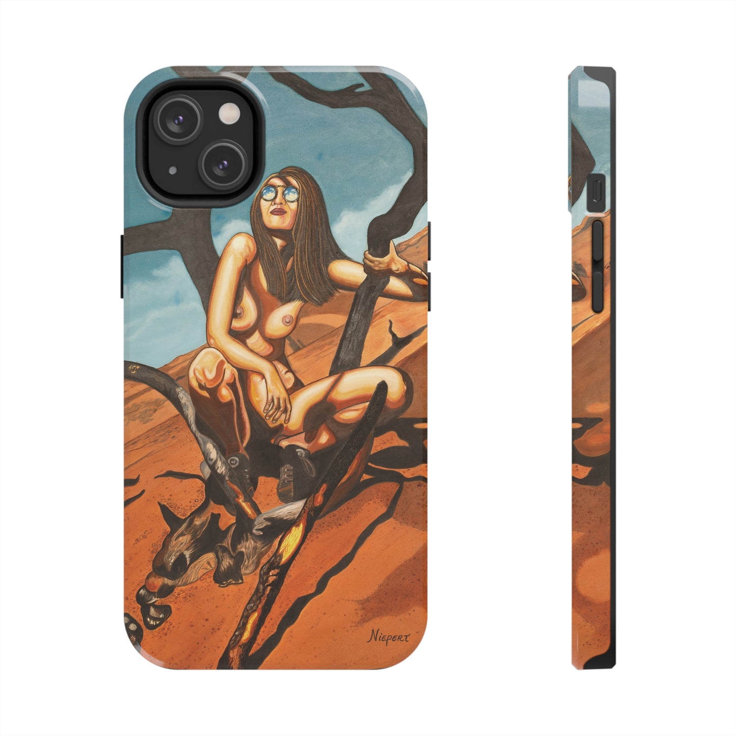 "Burnt Trees" iPhone Tough Phone Cases