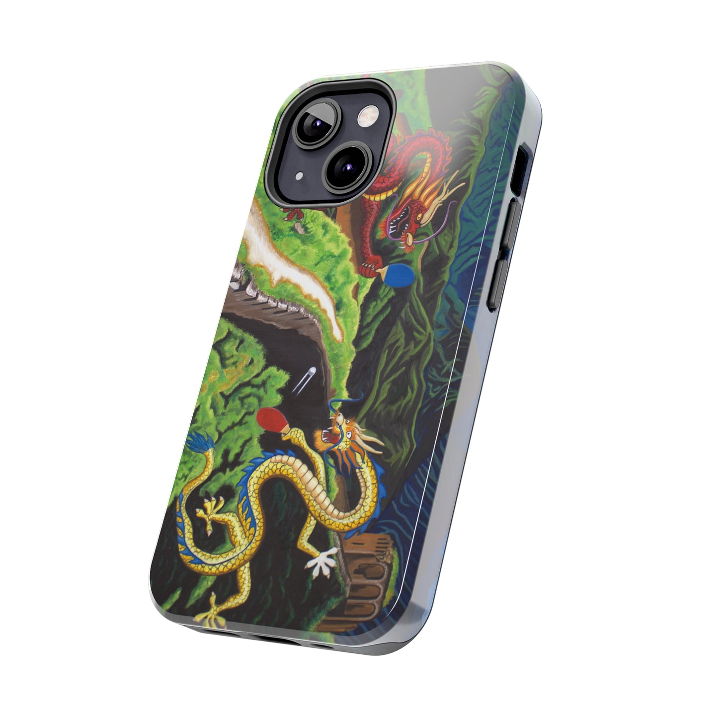 "Dragon Pong" iPhone Tough Phone Cases