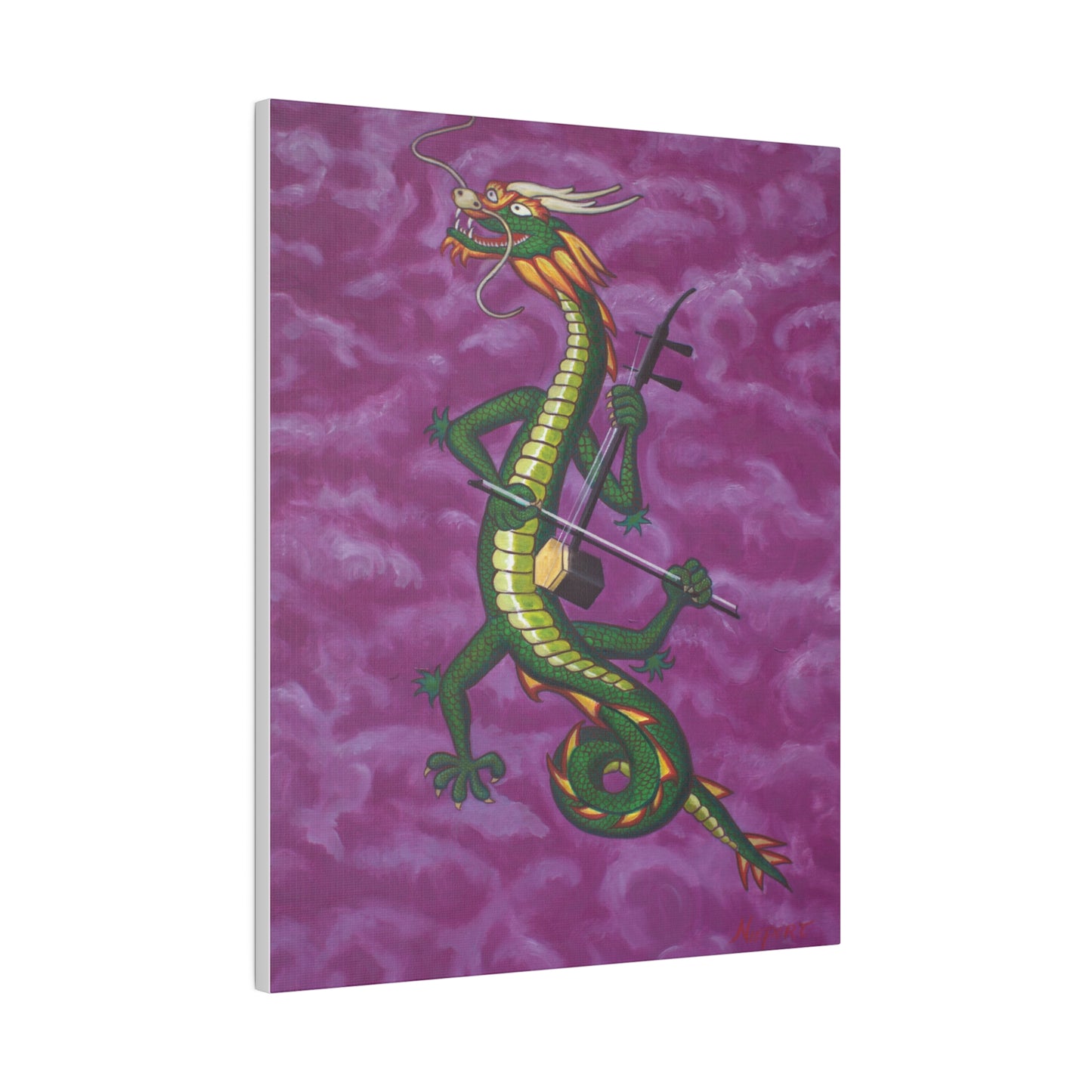 "Dragonini" Matte Canvas, Stretched, 0.75"