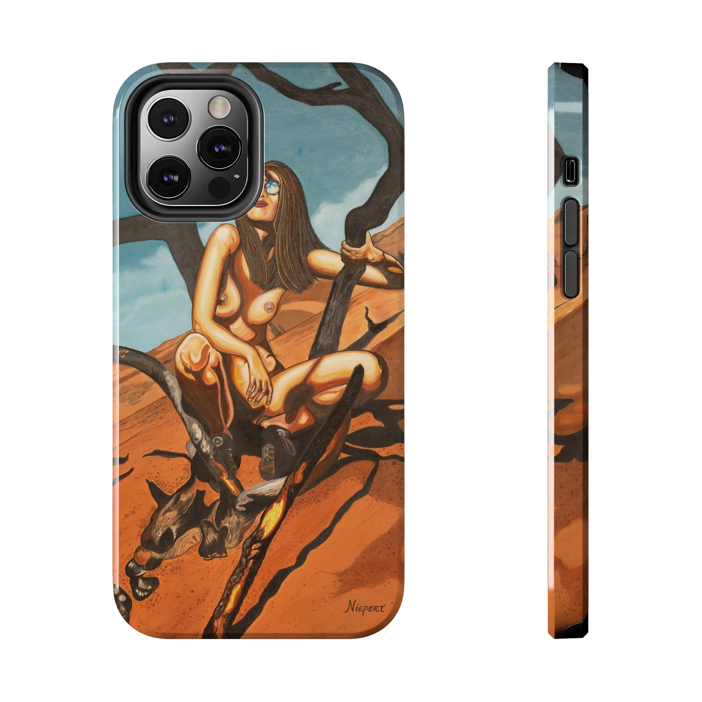 "Burnt Trees" iPhone Tough Phone Cases