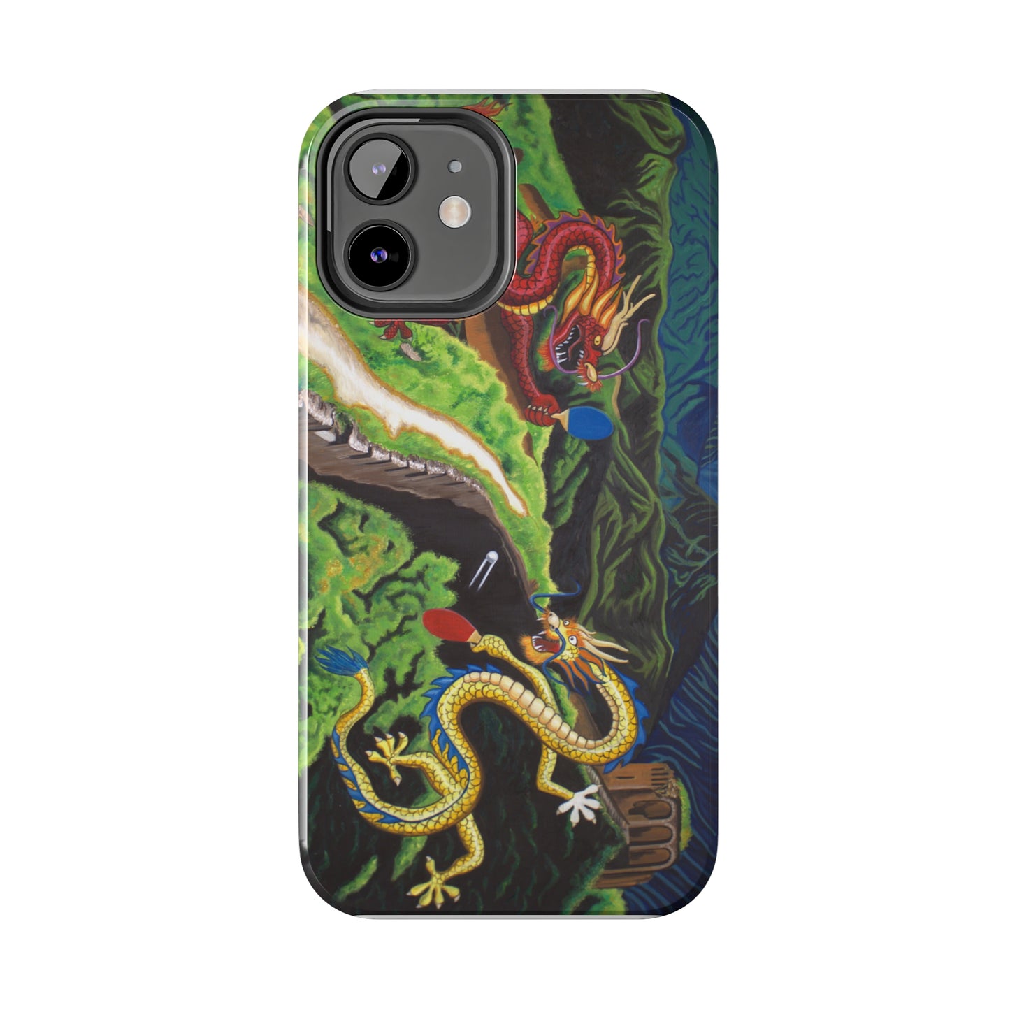 "Dragon Pong" iPhone Tough Phone Cases