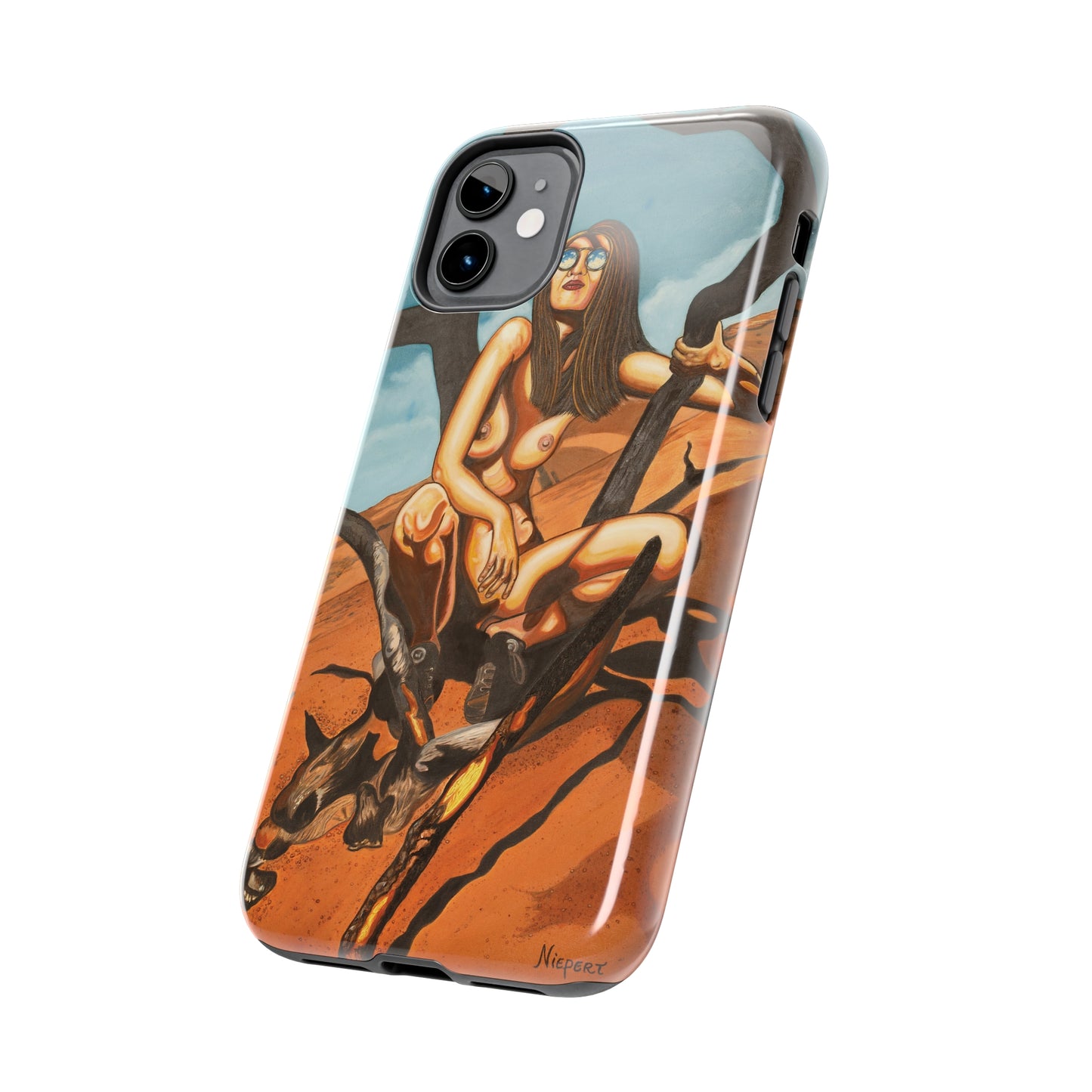 "Burnt Trees" iPhone Tough Phone Cases