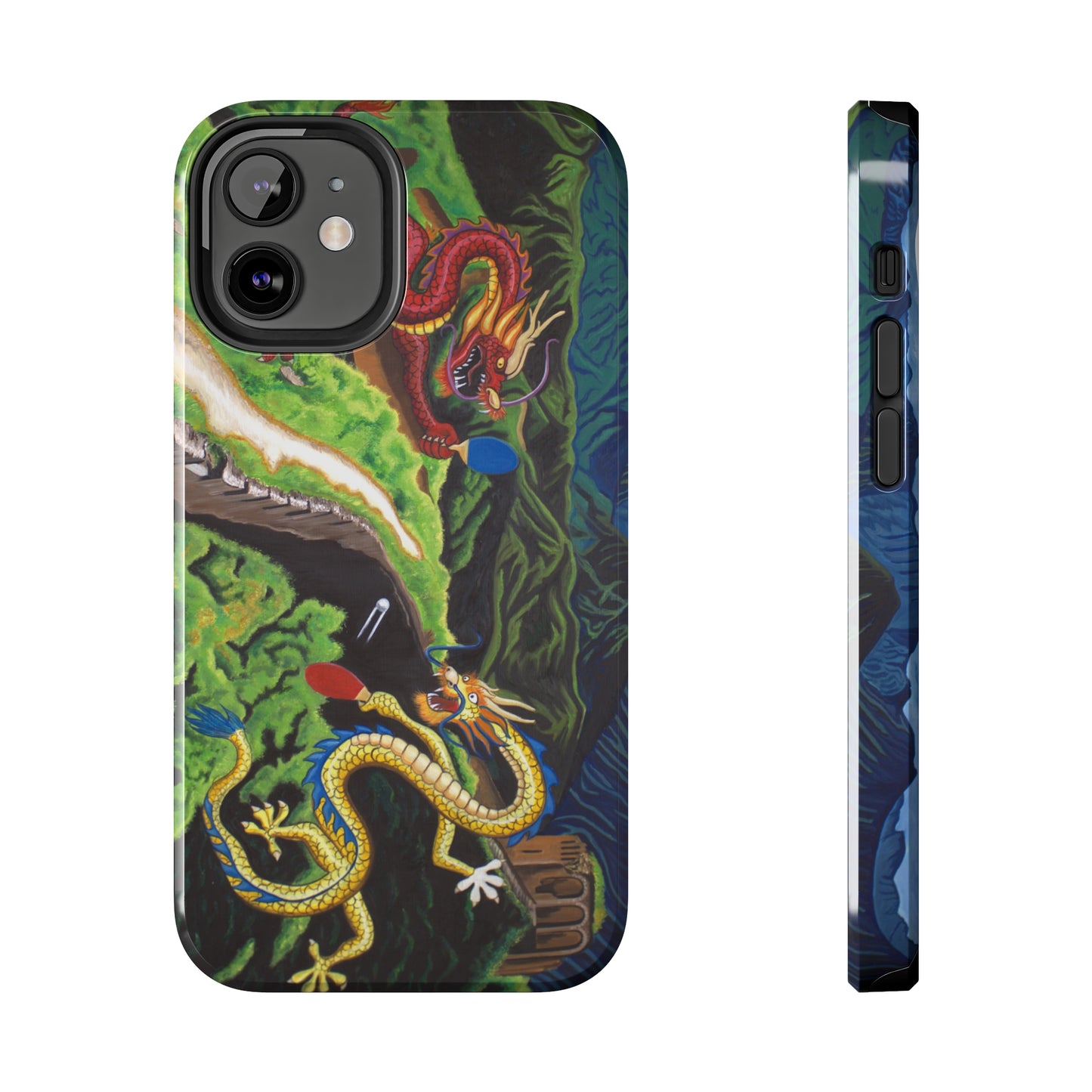 "Dragon Pong" iPhone Tough Phone Cases