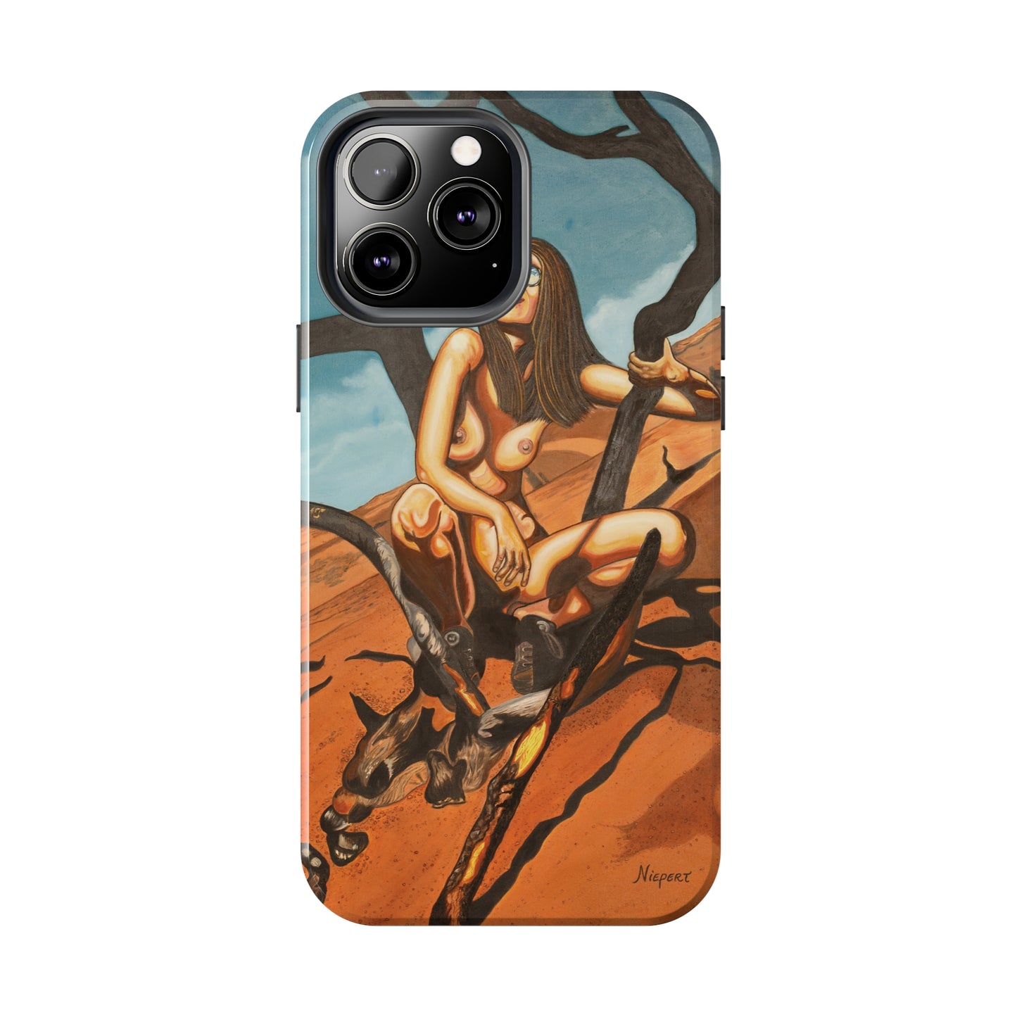 "Burnt Trees" iPhone Tough Phone Cases