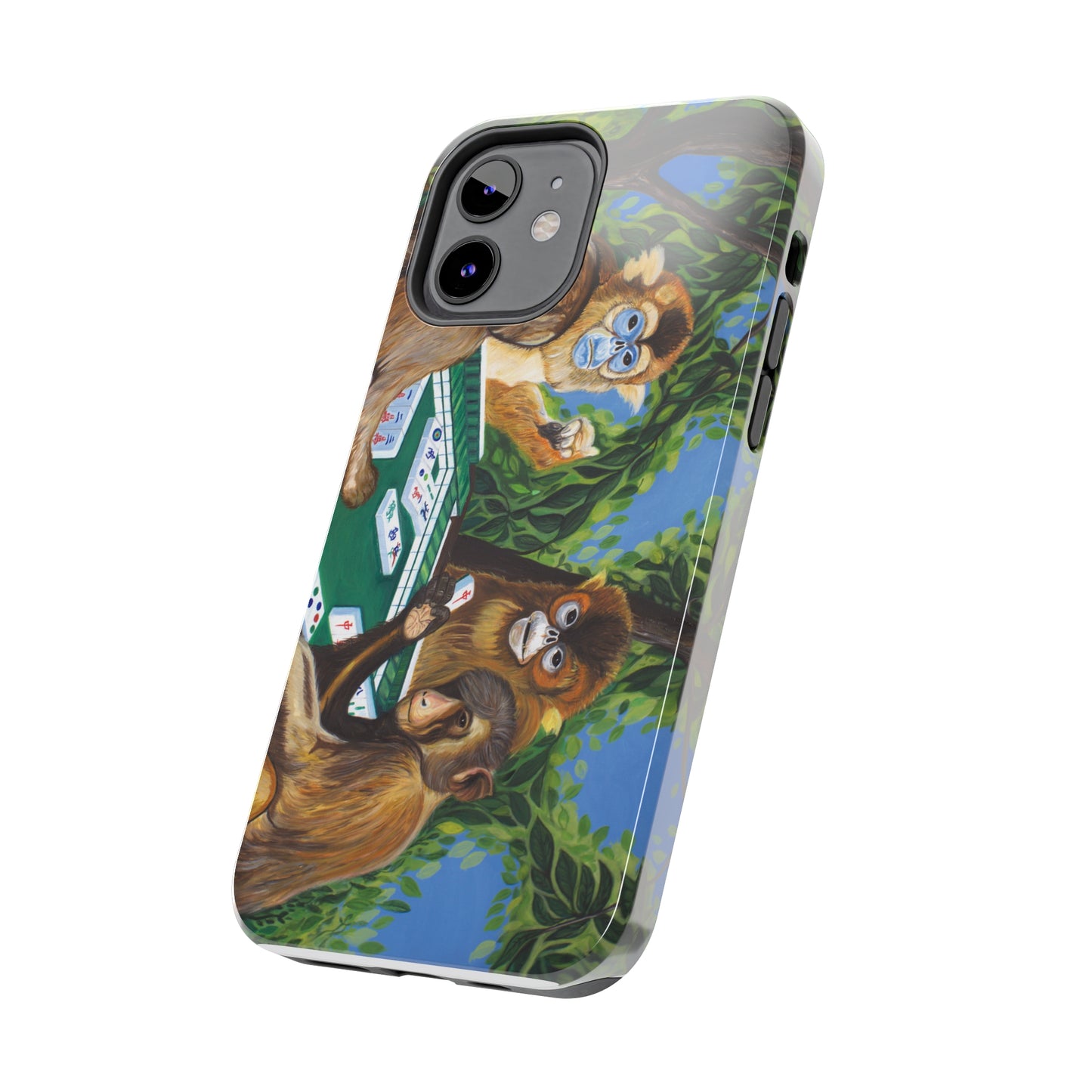 "Mahjong Monkeys" iPhone Tough Phone Cases