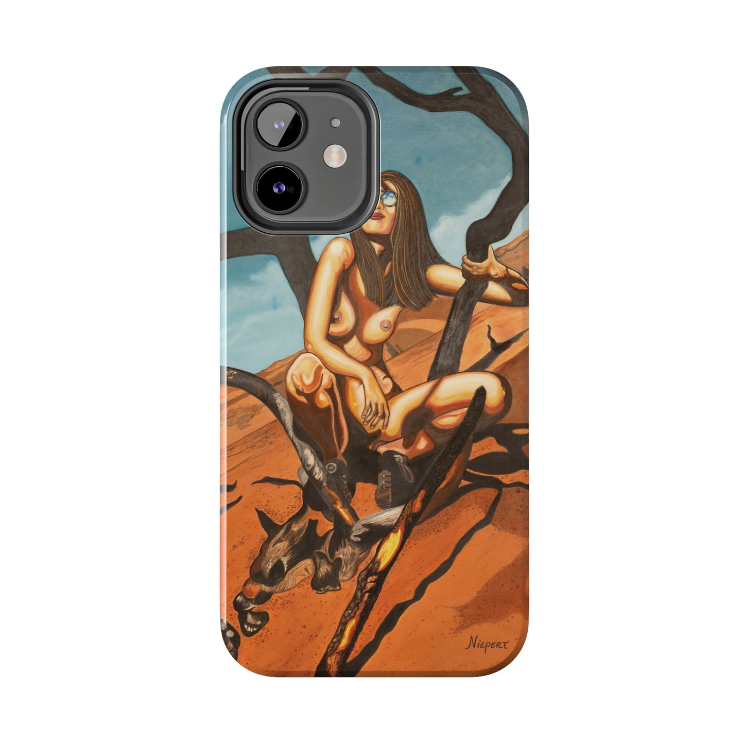 "Burnt Trees" iPhone Tough Phone Cases