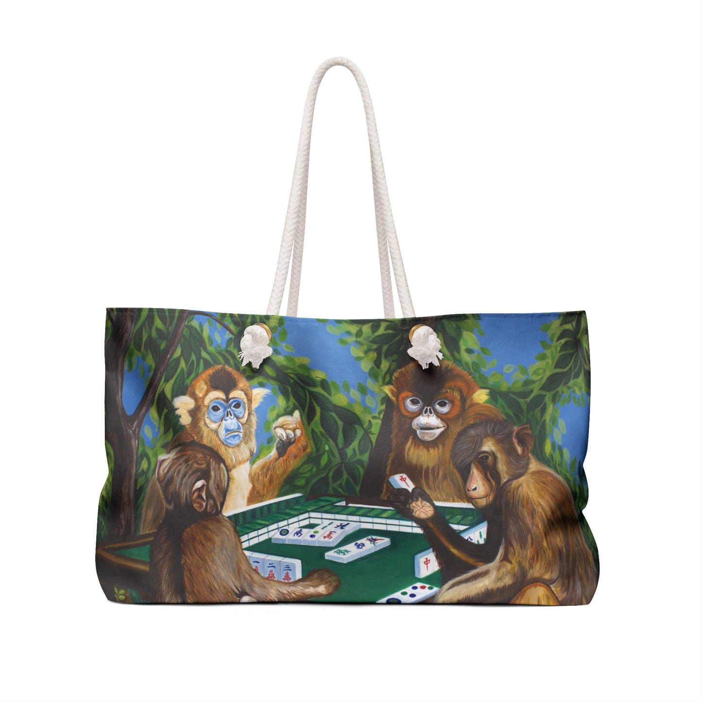 "Mahjong Monkeys" Weekender Bag