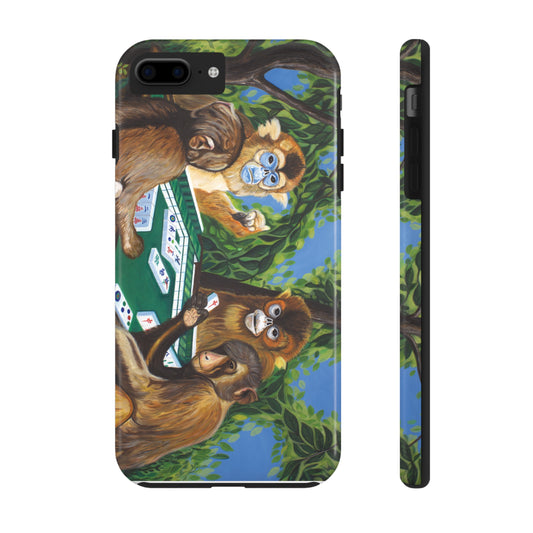 "Mahjong Monkeys" iPhone Tough Phone Cases