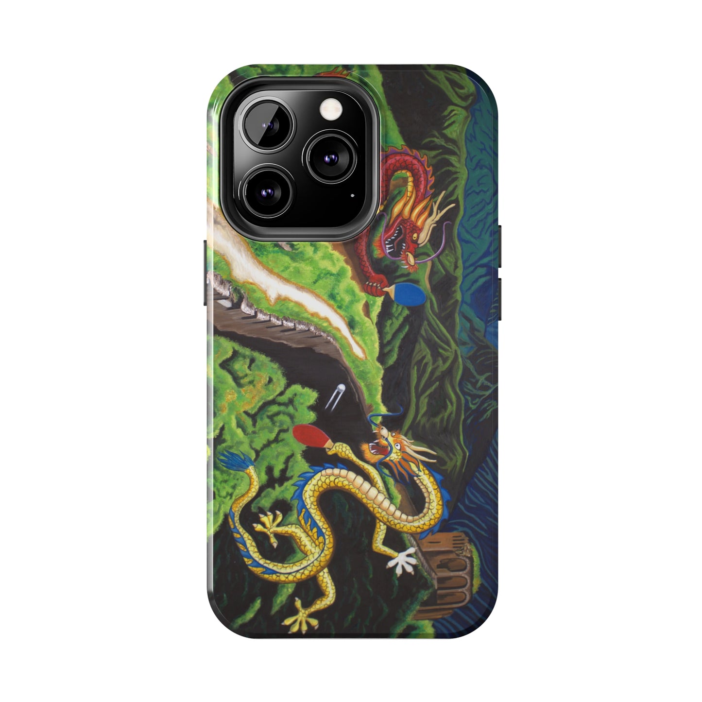 "Dragon Pong" iPhone Tough Phone Cases