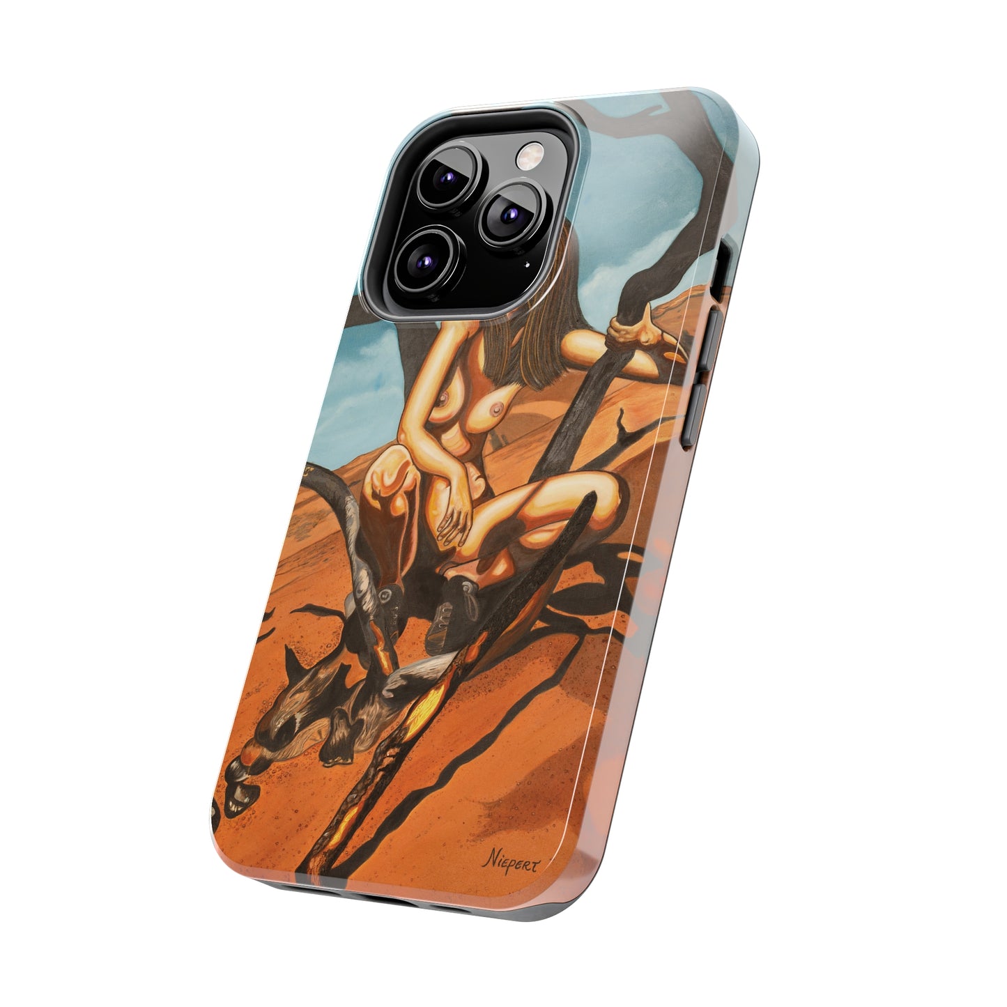 "Burnt Trees" iPhone Tough Phone Cases