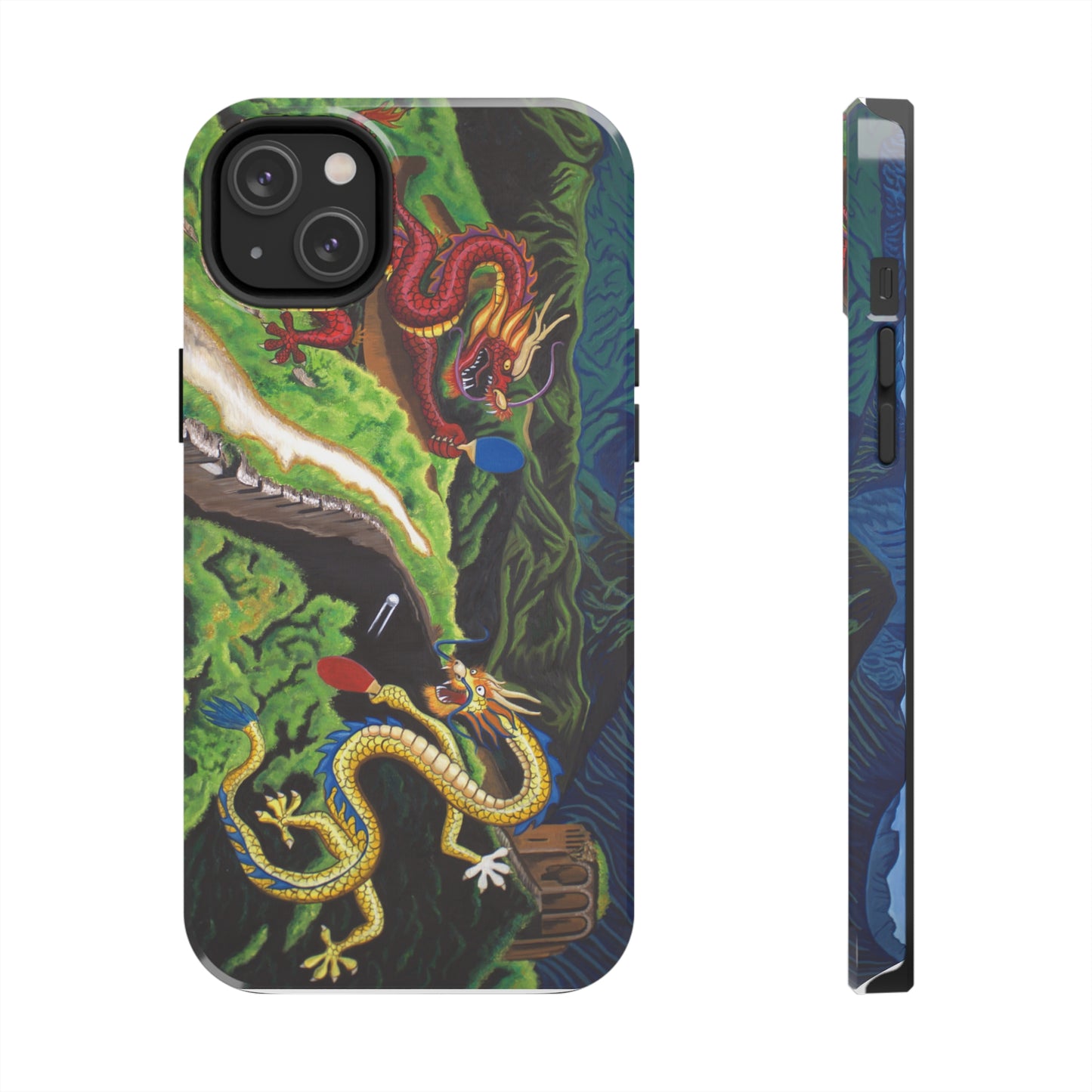 "Dragon Pong" iPhone Tough Phone Cases