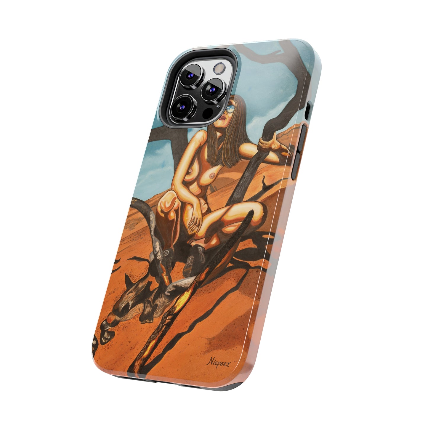 "Burnt Trees" iPhone Tough Phone Cases