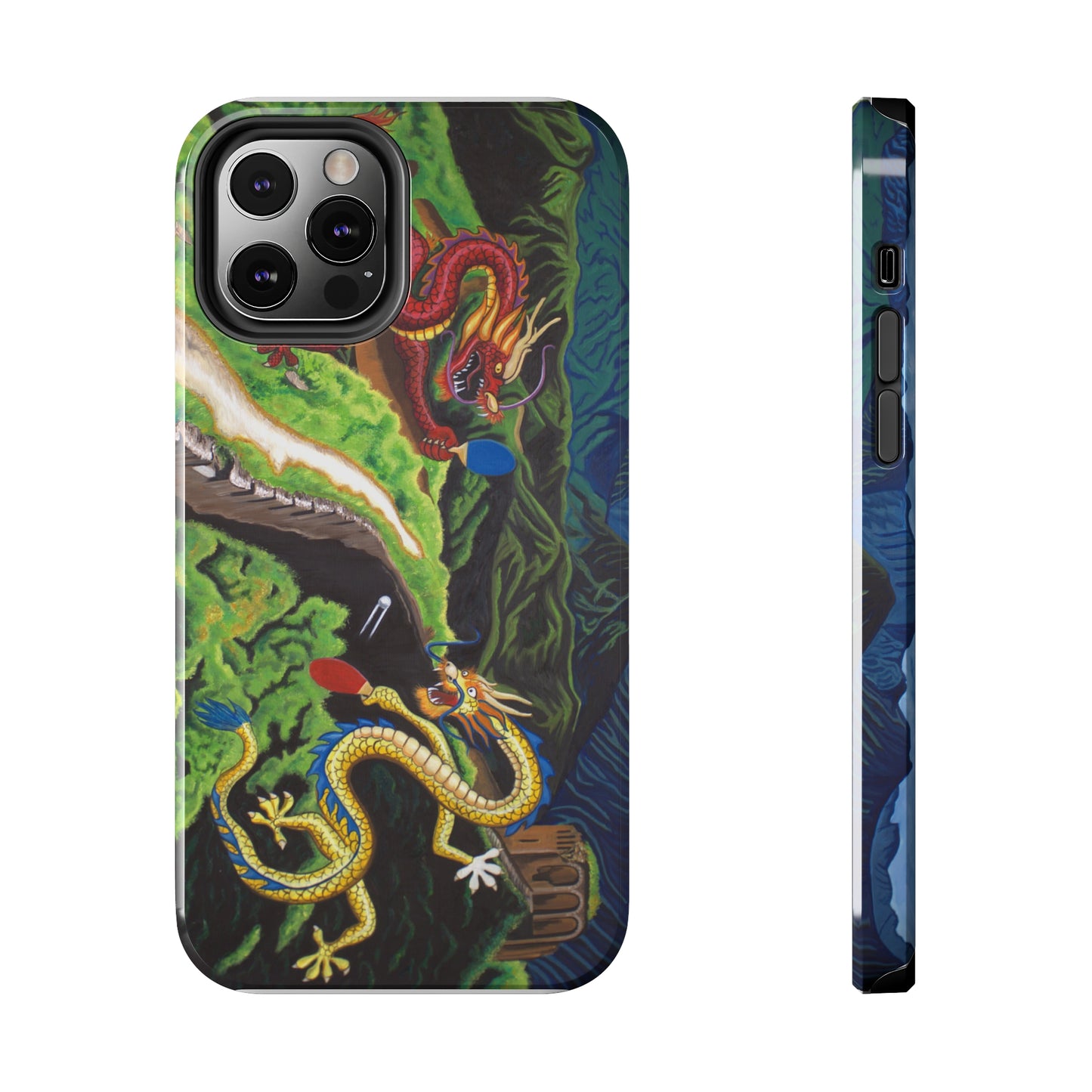 "Dragon Pong" iPhone Tough Phone Cases