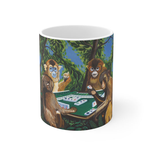 "Mahjong Monkeys" Mug 11oz