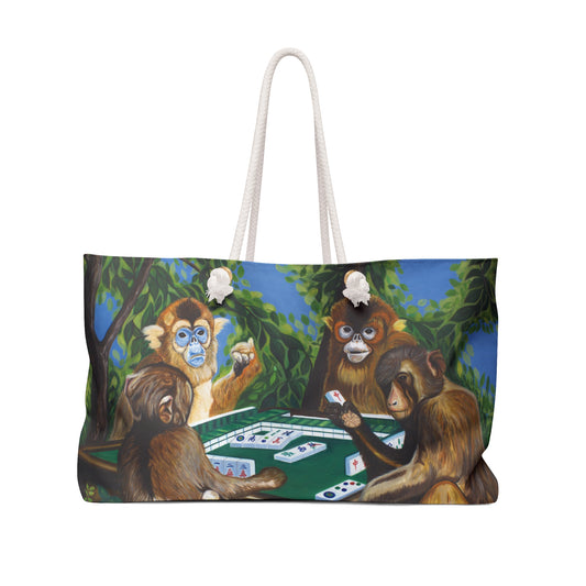 "Mahjong Monkeys" Weekender Bag