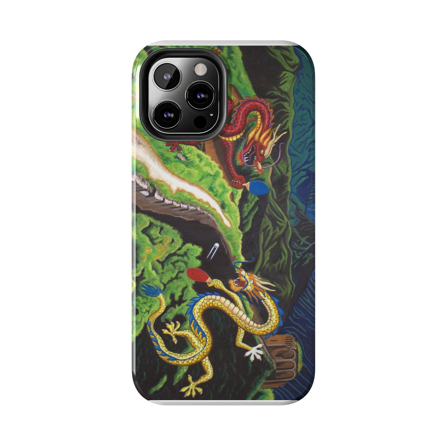 "Dragon Pong" iPhone Tough Phone Cases