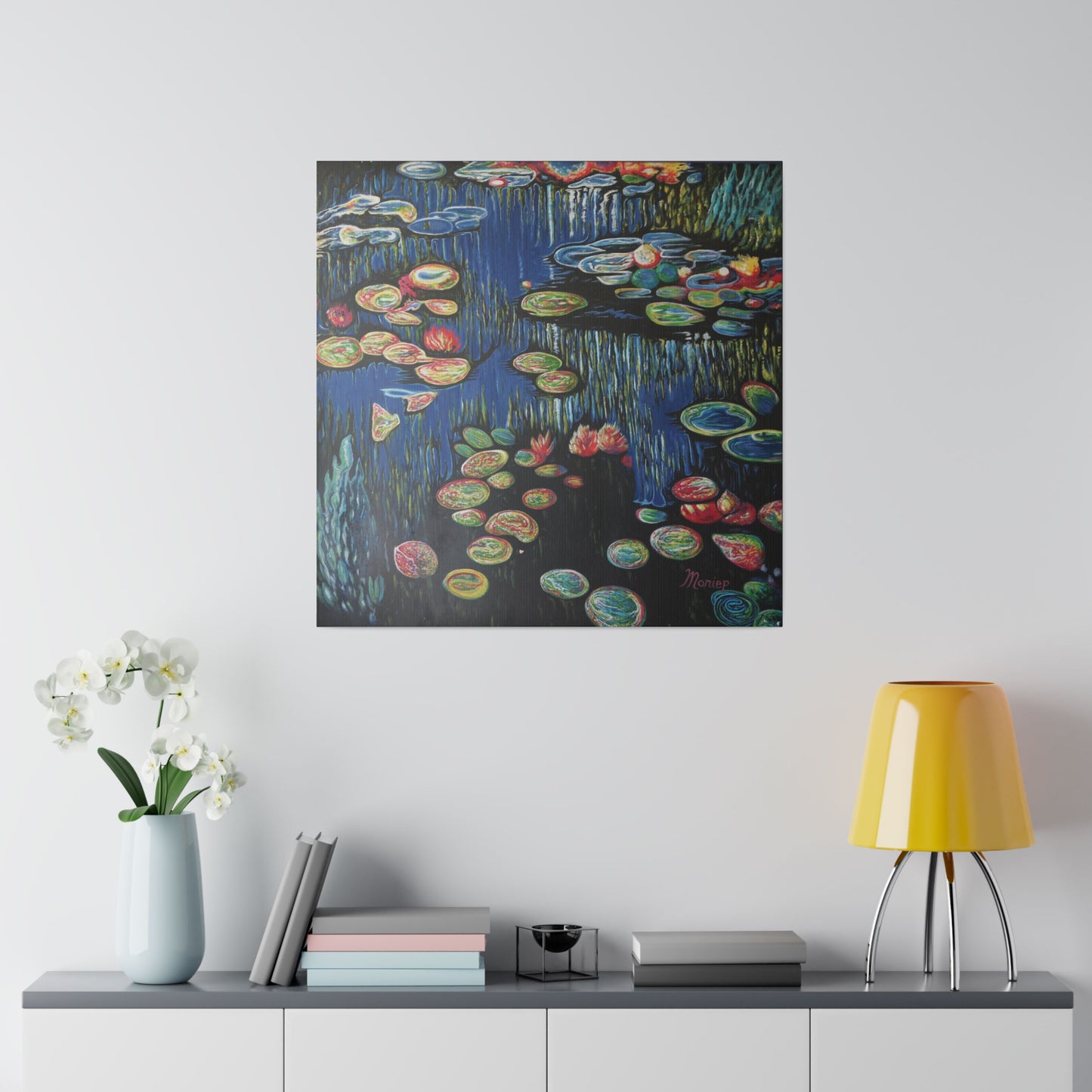 "Lillies" Matte Canvas, Stretched, 0.75"