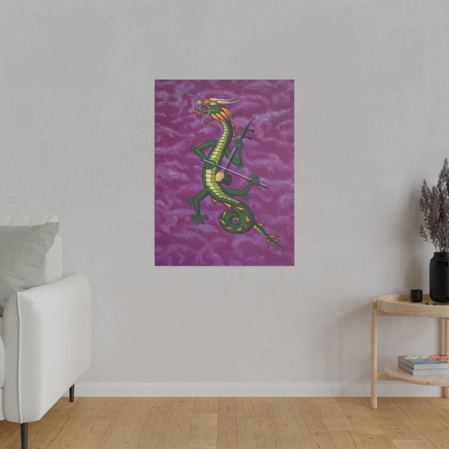 "Dragonini" Matte Canvas, Stretched, 0.75"