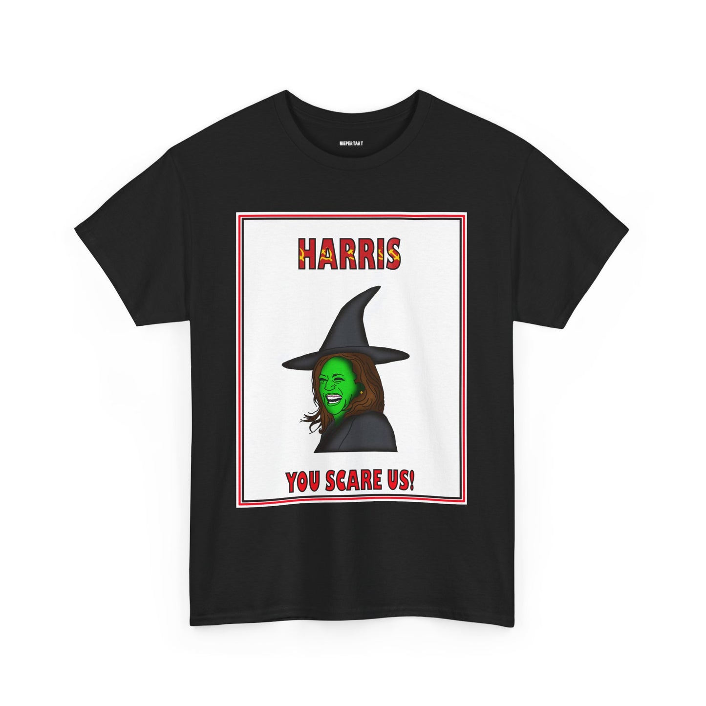 "Harris You Scare Us" Unisex Heavy Cotton Tee