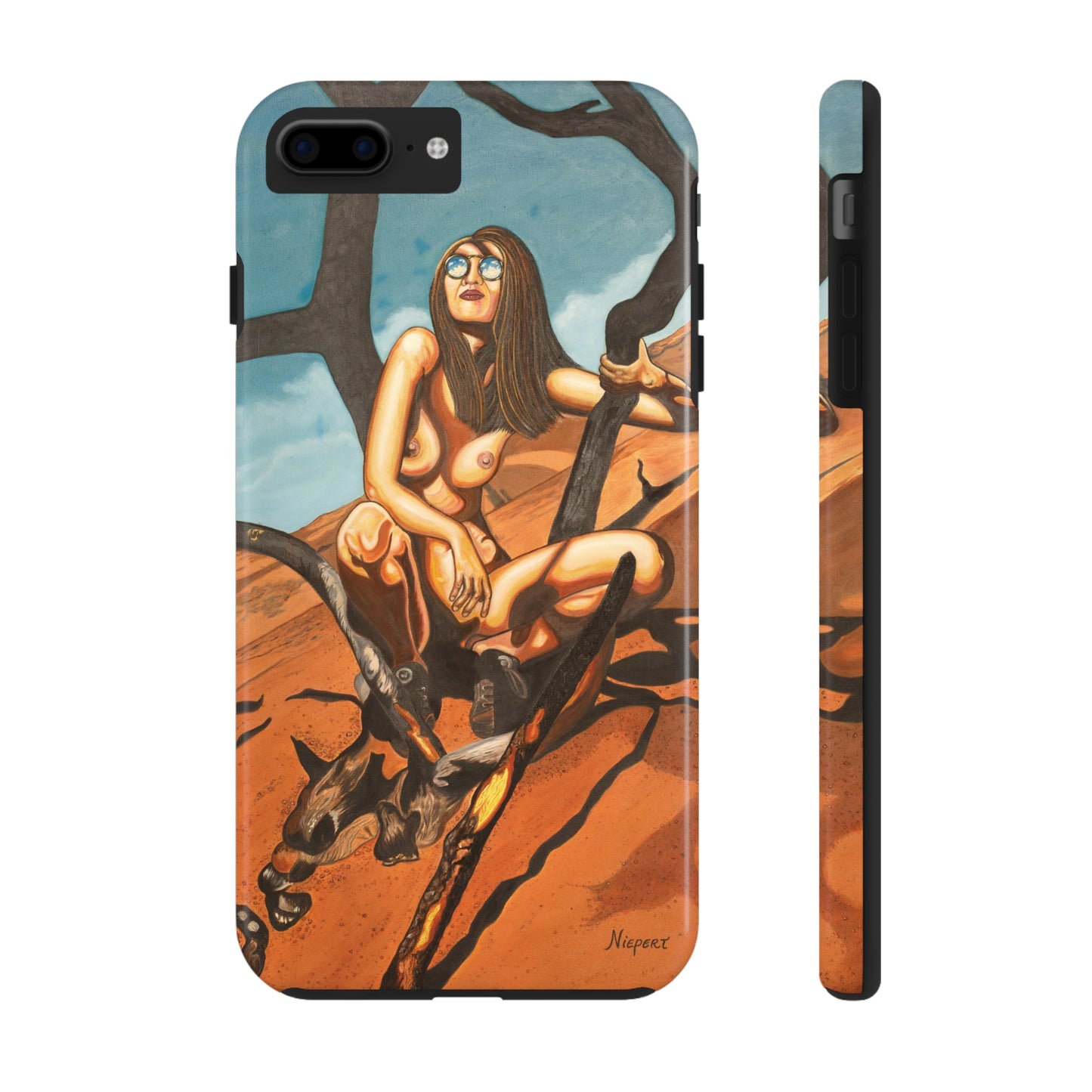 "Burnt Trees" iPhone Tough Phone Cases