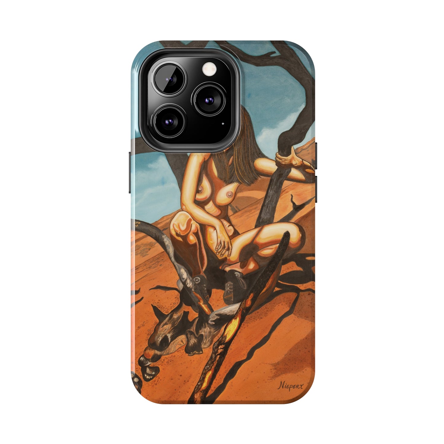 "Burnt Trees" iPhone Tough Phone Cases