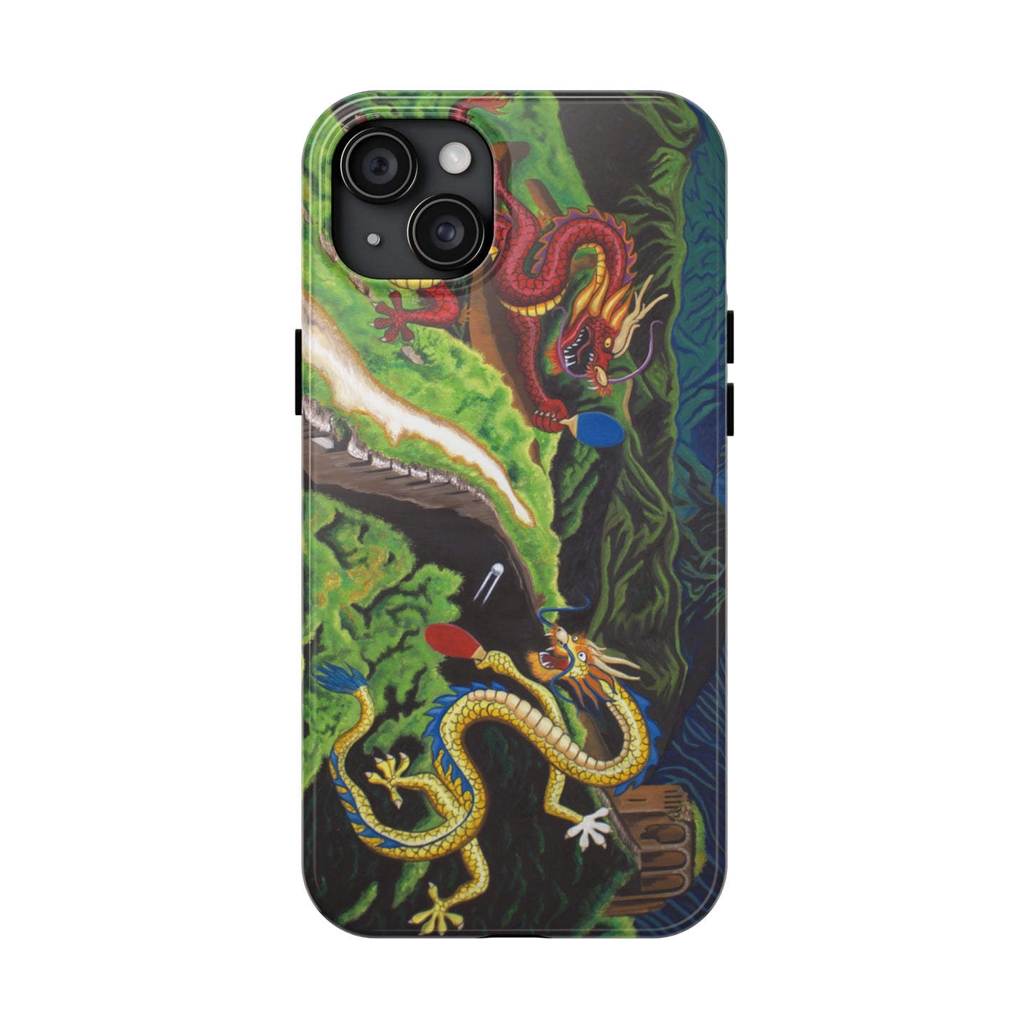 "Dragon Pong" iPhone Tough Phone Cases