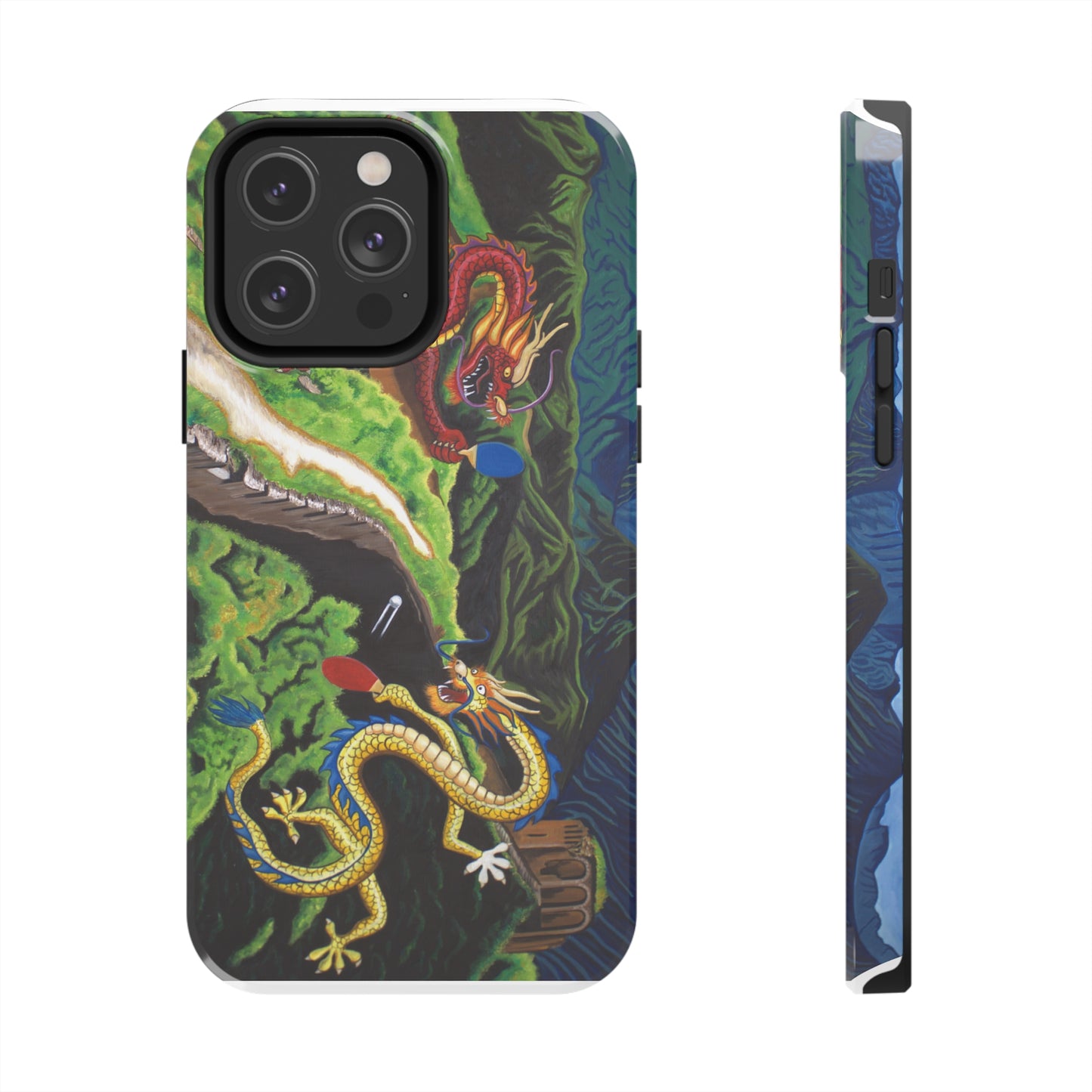 "Dragon Pong" iPhone Tough Phone Cases